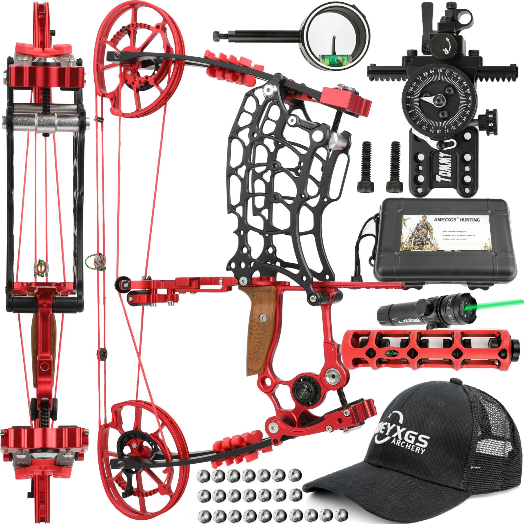 Crossbow Compound Bow Archery & Steel Ball( Right / Left hand )