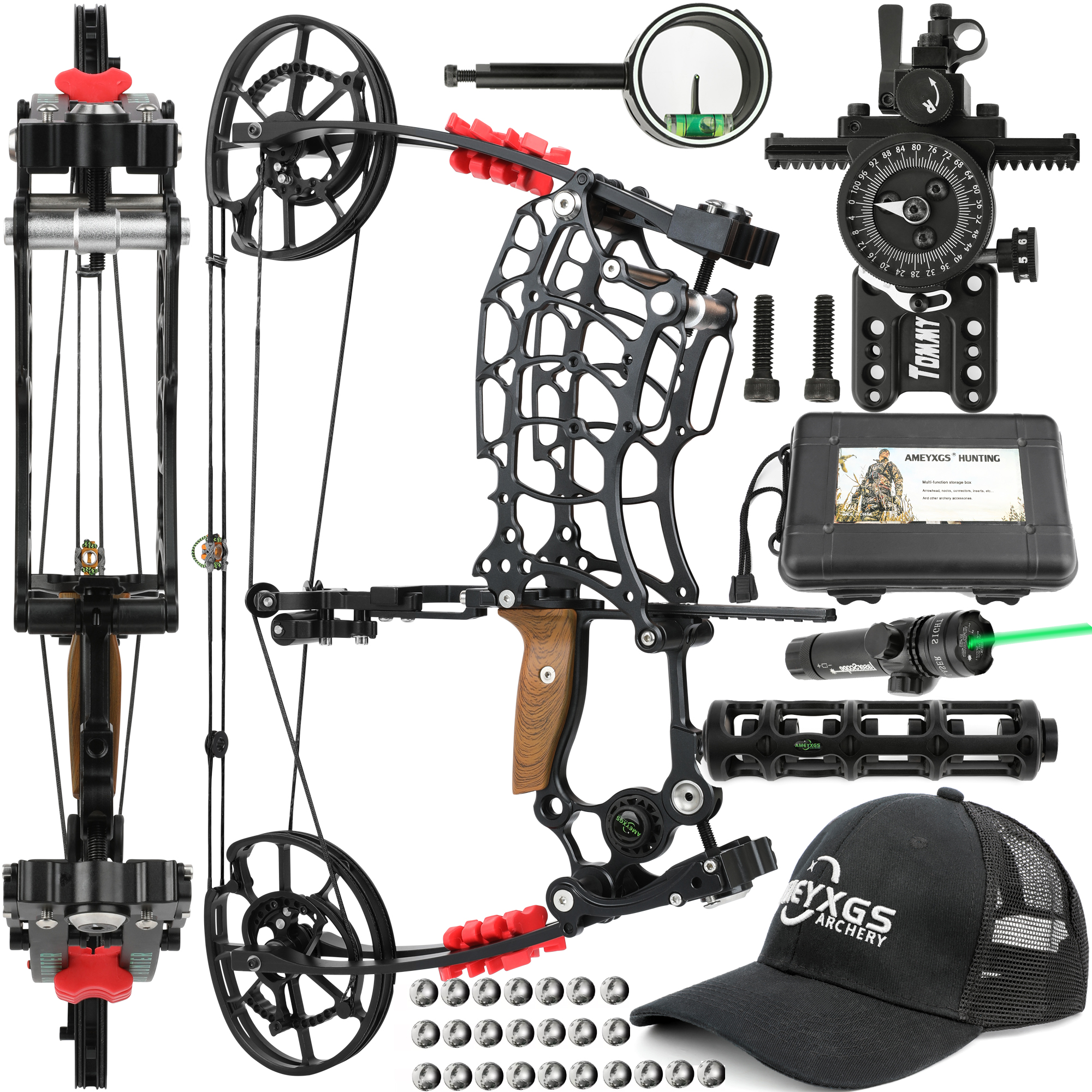 Crossbow Compound Bow Archery & Steel Ball( Right / Left hand )