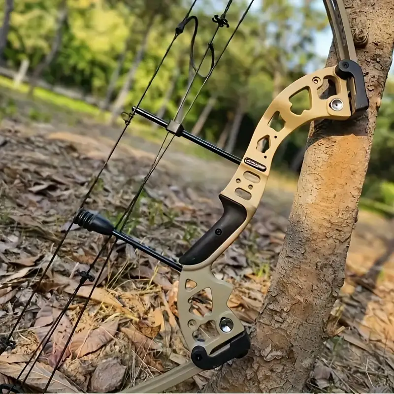 Brown Compound Bow Kit 20-70lbs Adjustable Hunting Archery