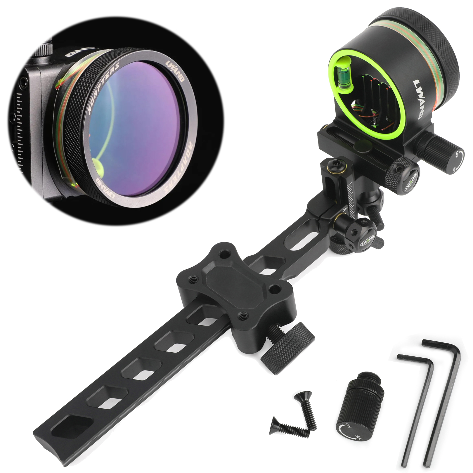 Compound Bow Sight M2 Sight with 48mm 4X 6X 8X Lens