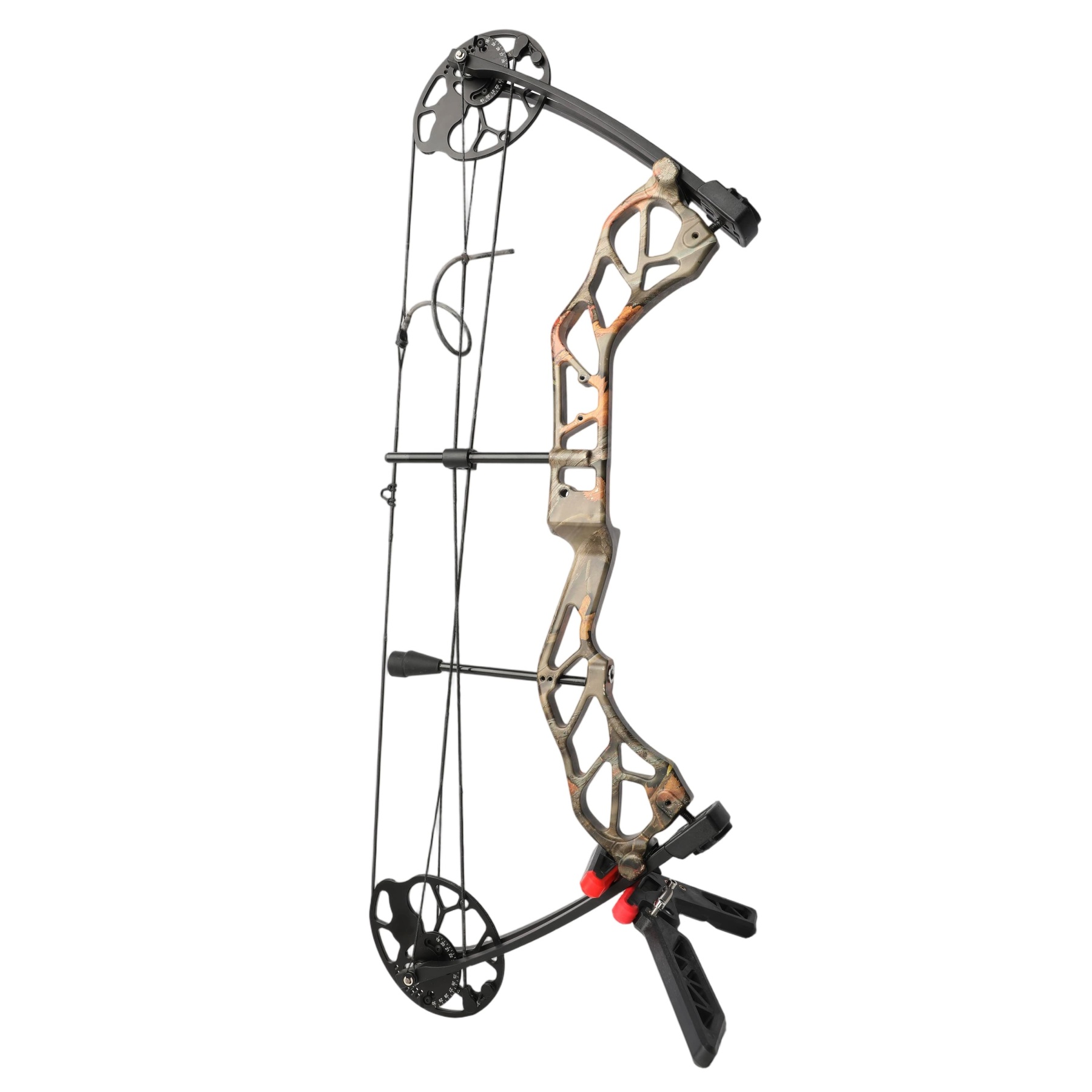 Compound Bow Stand Holder Legs Bracket Kick Rack Adjustment Archery 