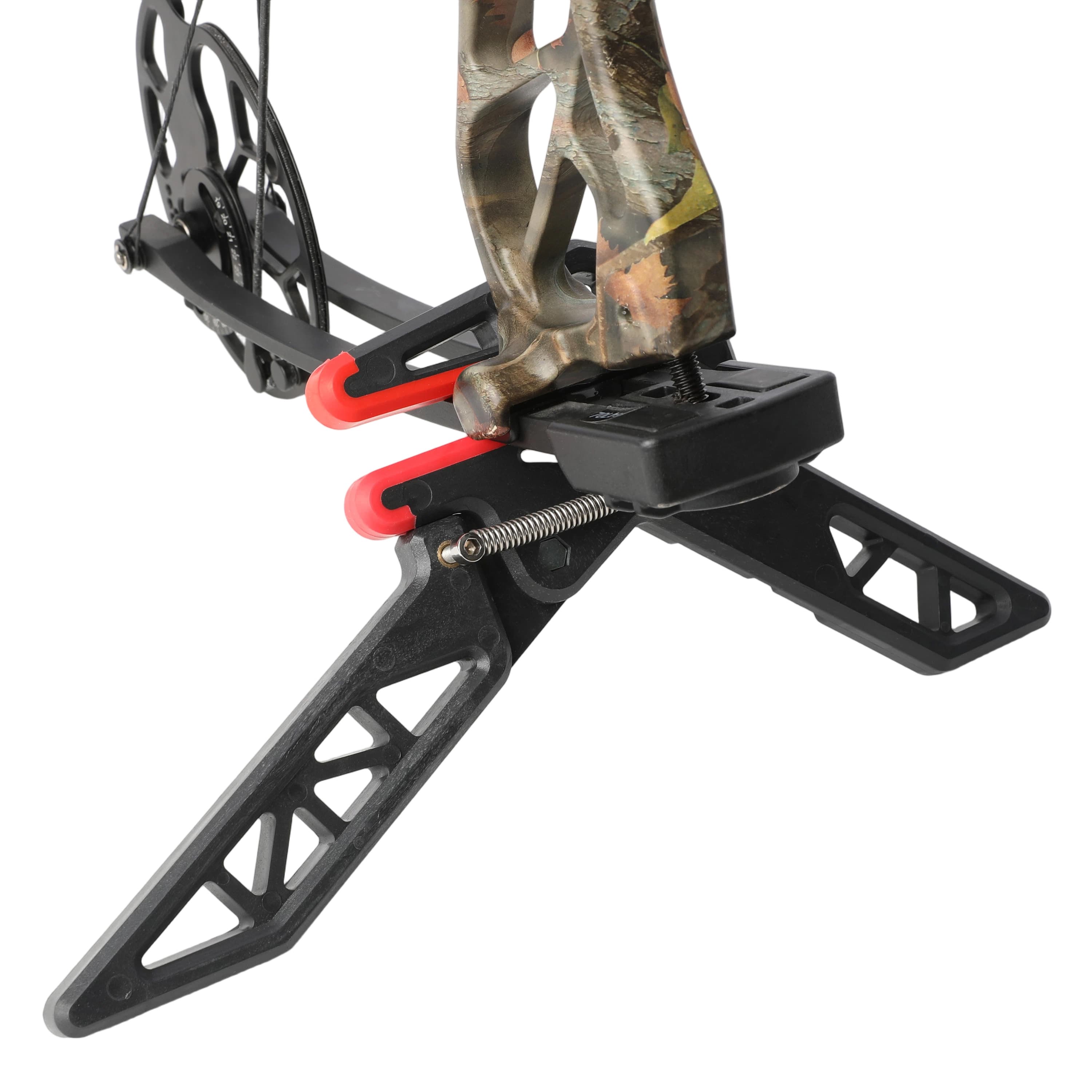 Compound Bow Stand Holder Legs Bracket Kick Rack Adjustment Archery 