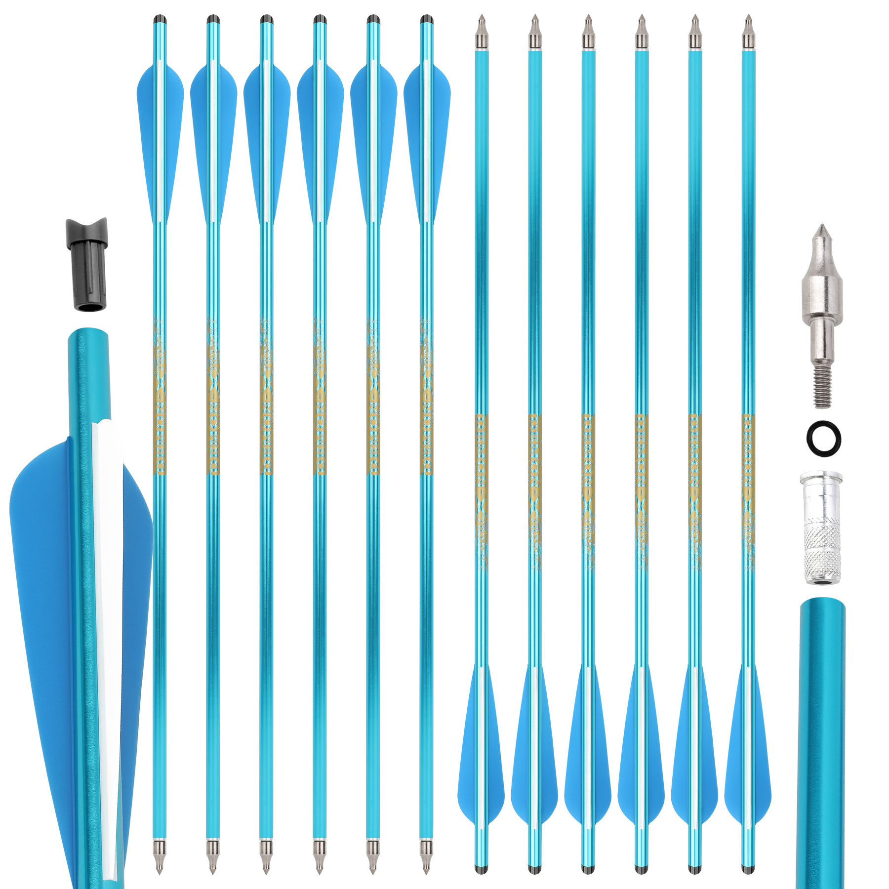 Crossbow Arrows Aluminum Archery Bow Hunting(1 Dozen)