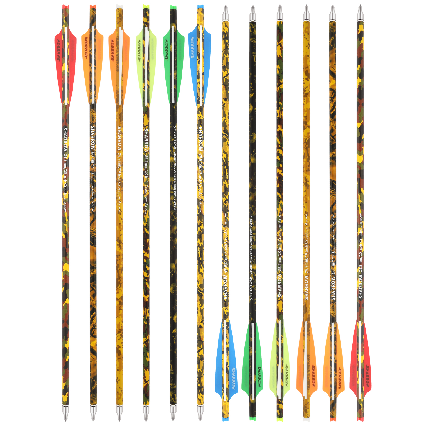 Crossbow Bolts Carbon Hunting Arrows (12 Pack)