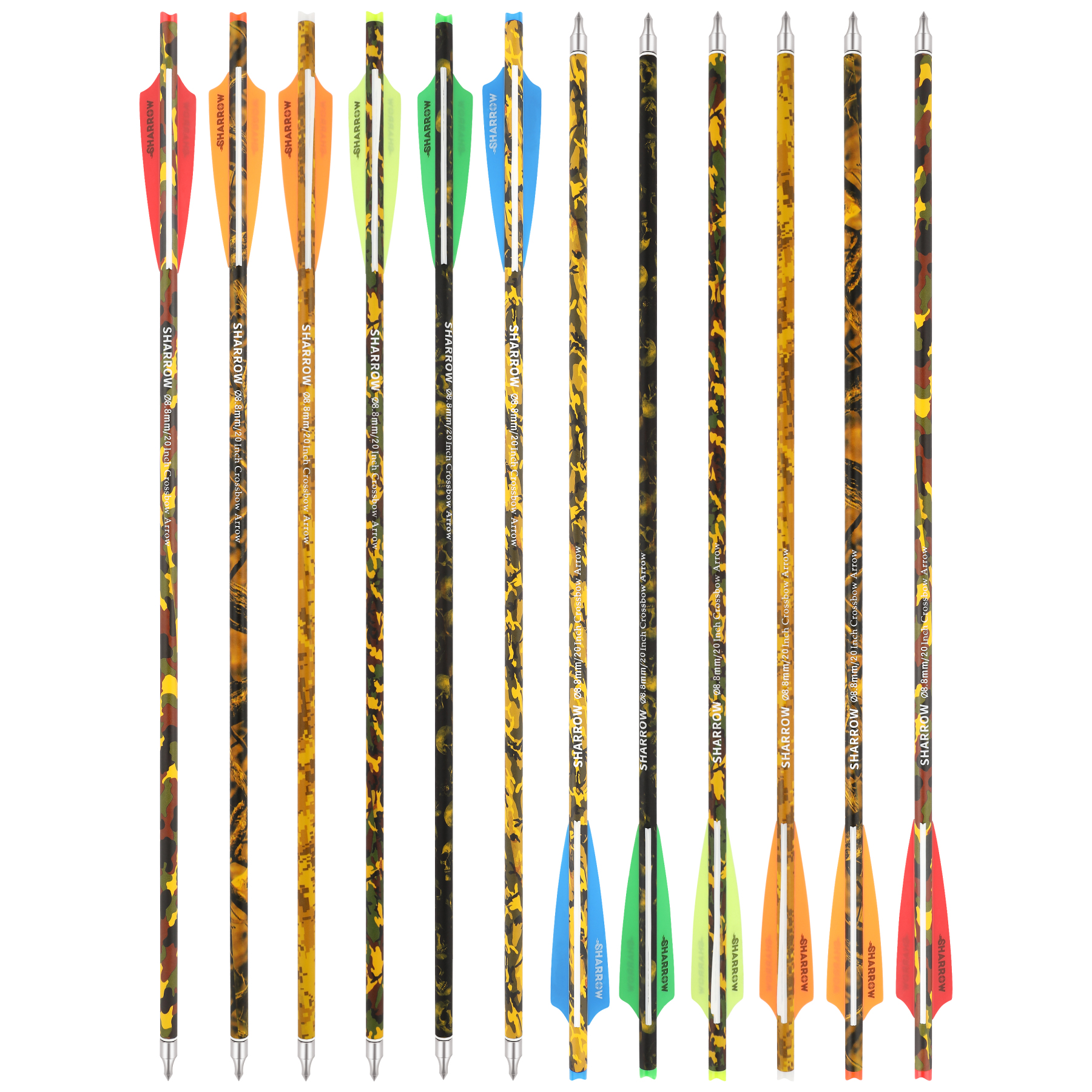 Crossbow Bolts Carbon Hunting Arrows (12 Pack)
