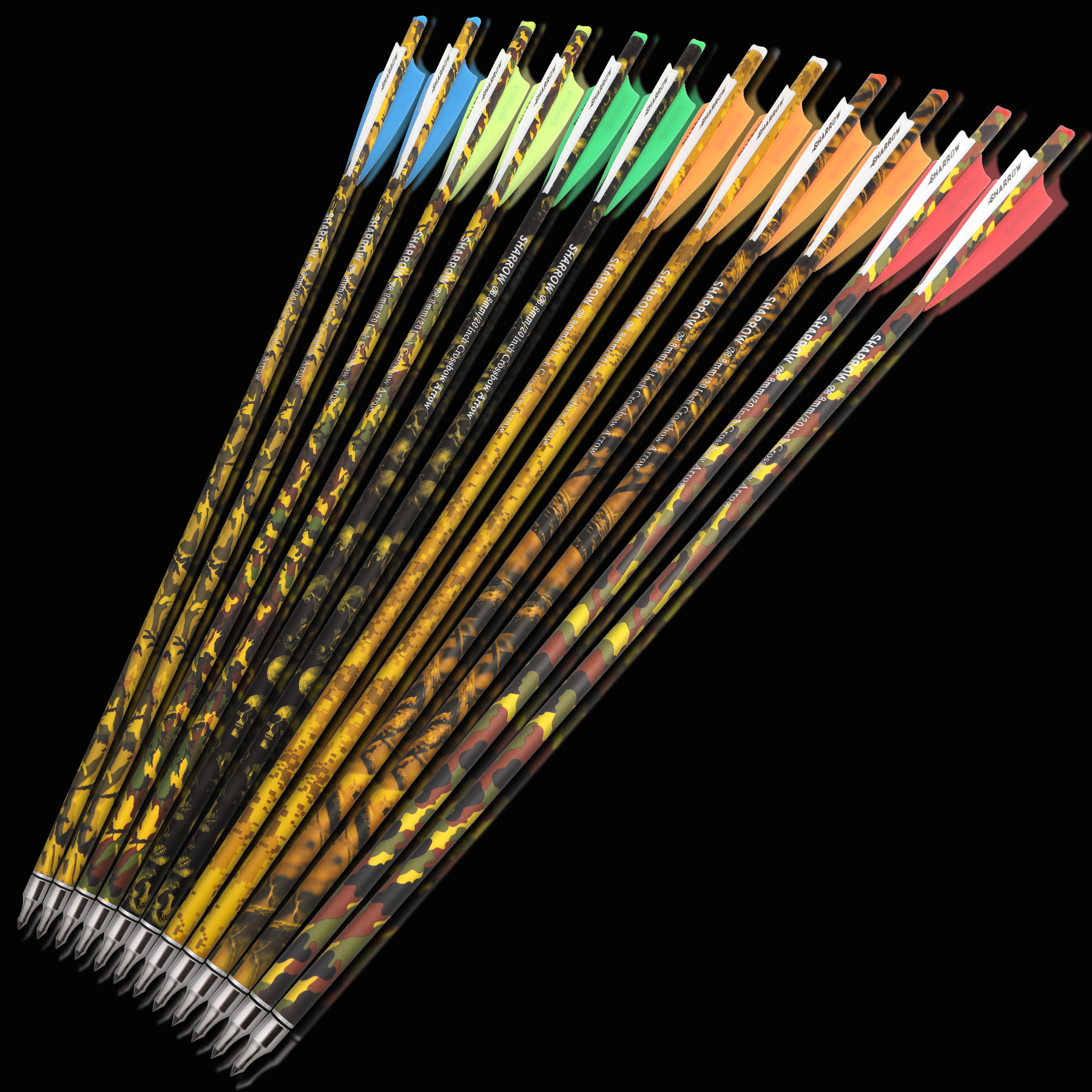 Crossbow Bolts Carbon Hunting Arrows (12 Pack)