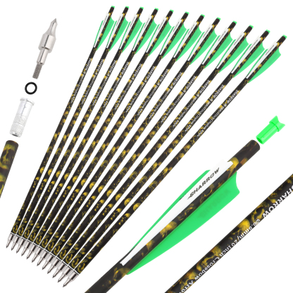 Crossbow Bolts Carbon Hunting Arrows (12 Pack)