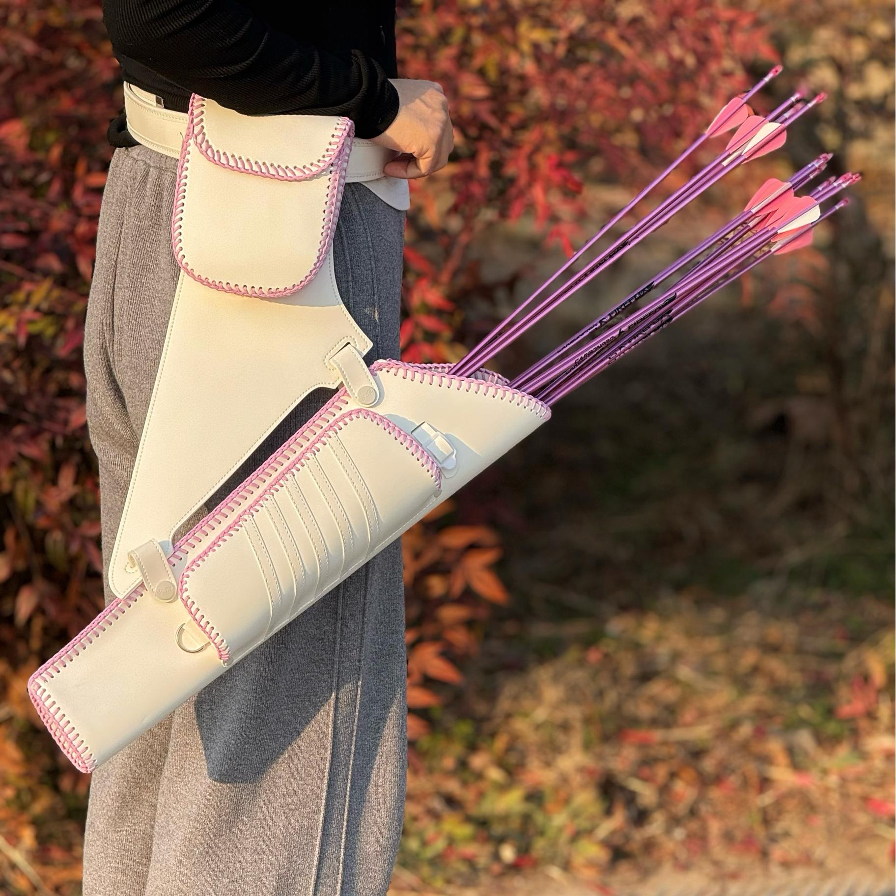 Archery Hip Arrows Quiver Waist Hanged Bag