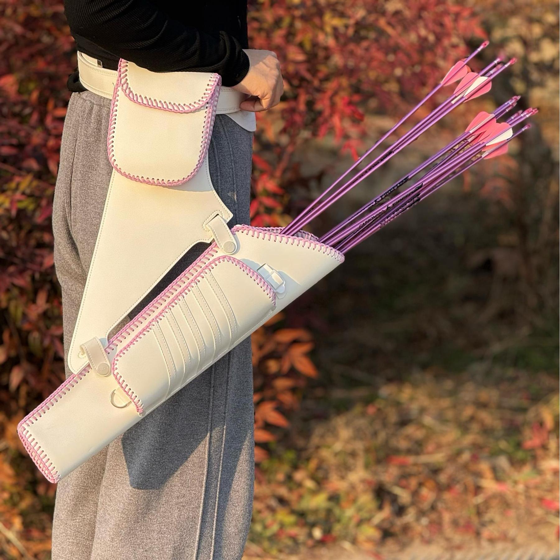 Archery Hip Arrows Quiver Waist Hanged Bag