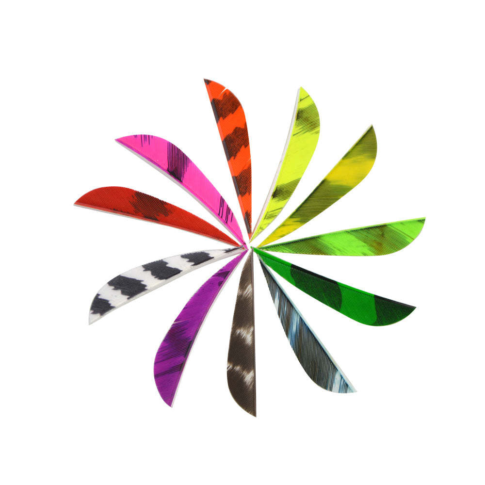 🎯2'' Archery Feather Arrow Turkey Fletching Practice Target Arrows-AMEYXGS Archery