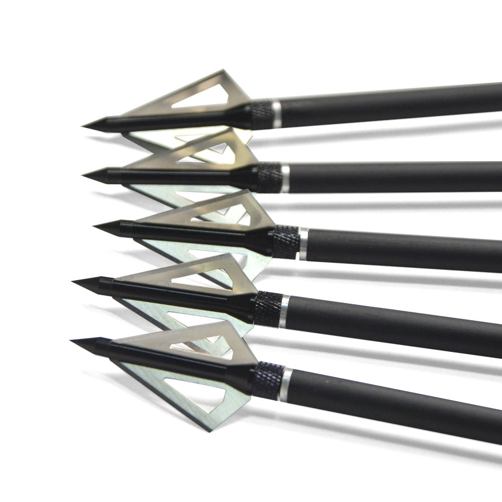 🎯Carbon Crossbow Arrow Bolts with 3 Blade Archery Broadheads-AMEYXGS Archery