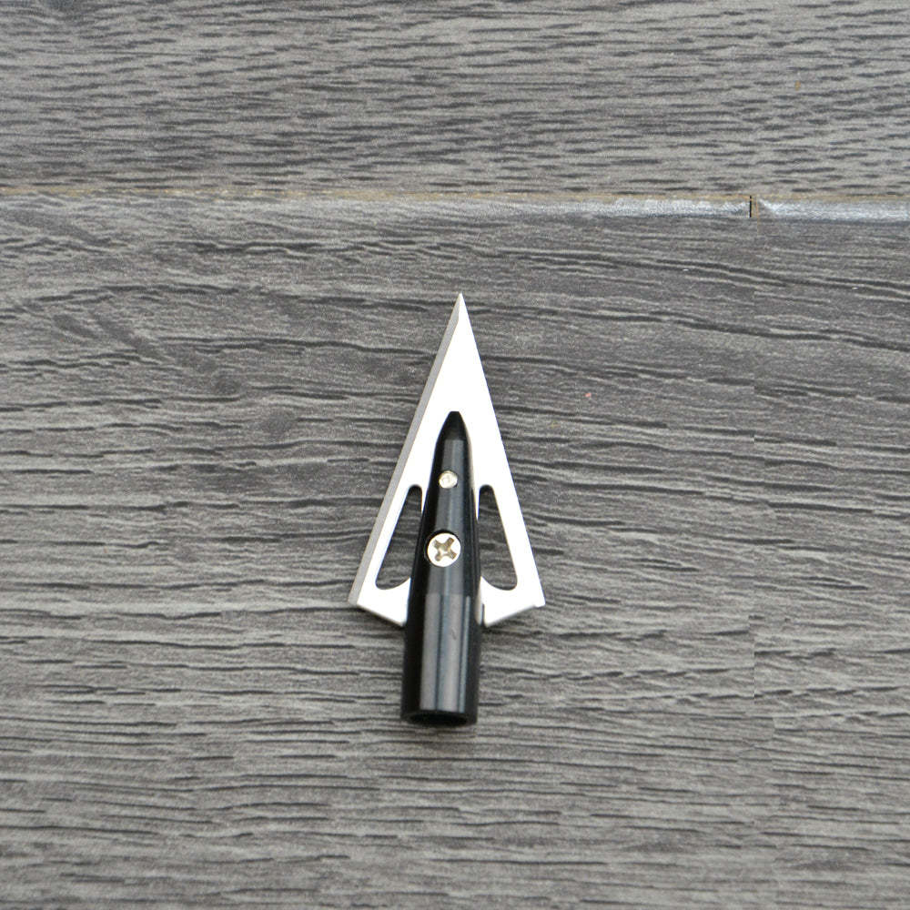 🎯Archery 2 Blade Arrowheads 100 Grain Glue on Points 3D Hunting Practice for Compound Recurve Bow-AMEYXGS Archery