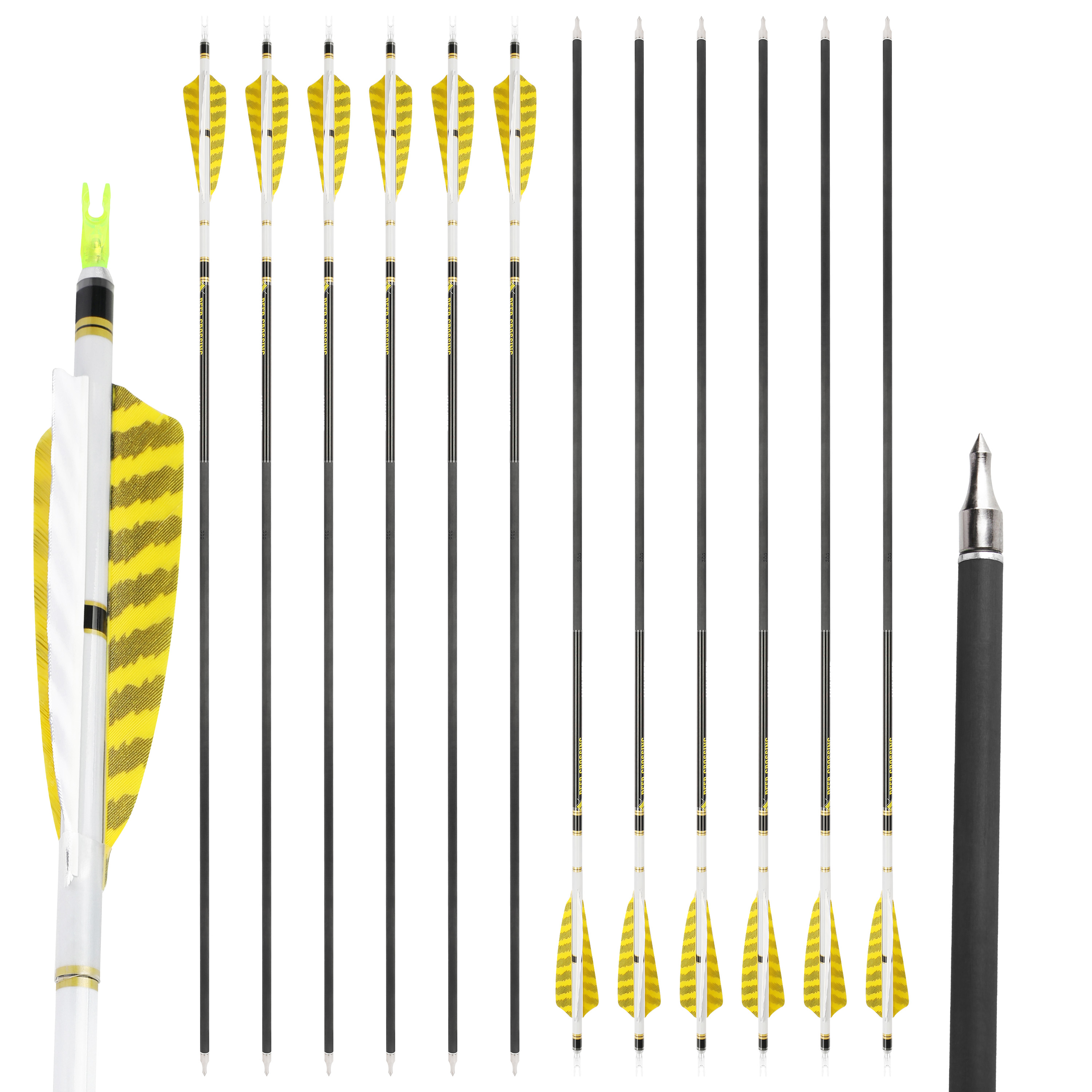 DEER CROSSING Archery Carbon Arrow Spine 250-600