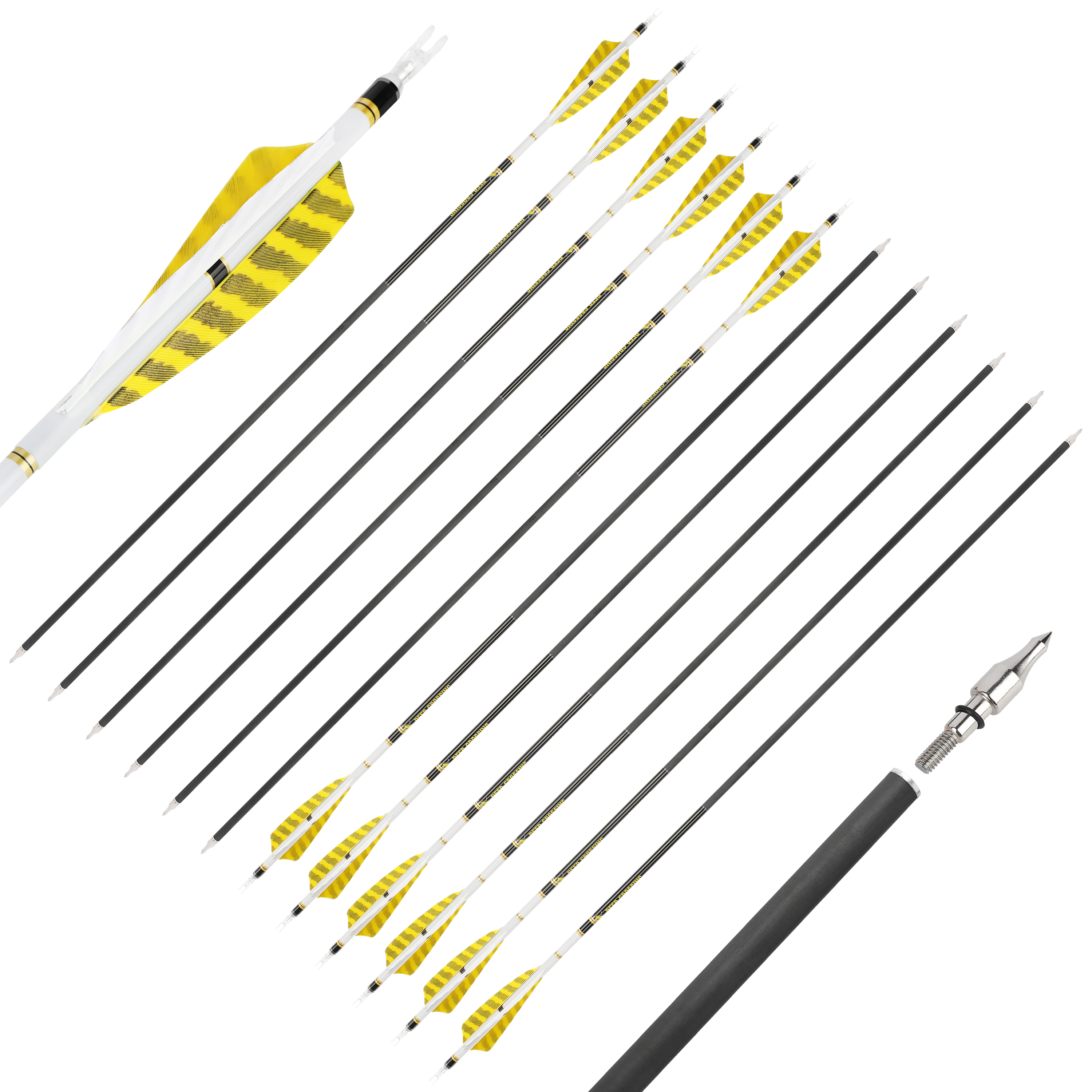 Deer Crossing Arrow 28'' Archery Hunting Spine 700/800