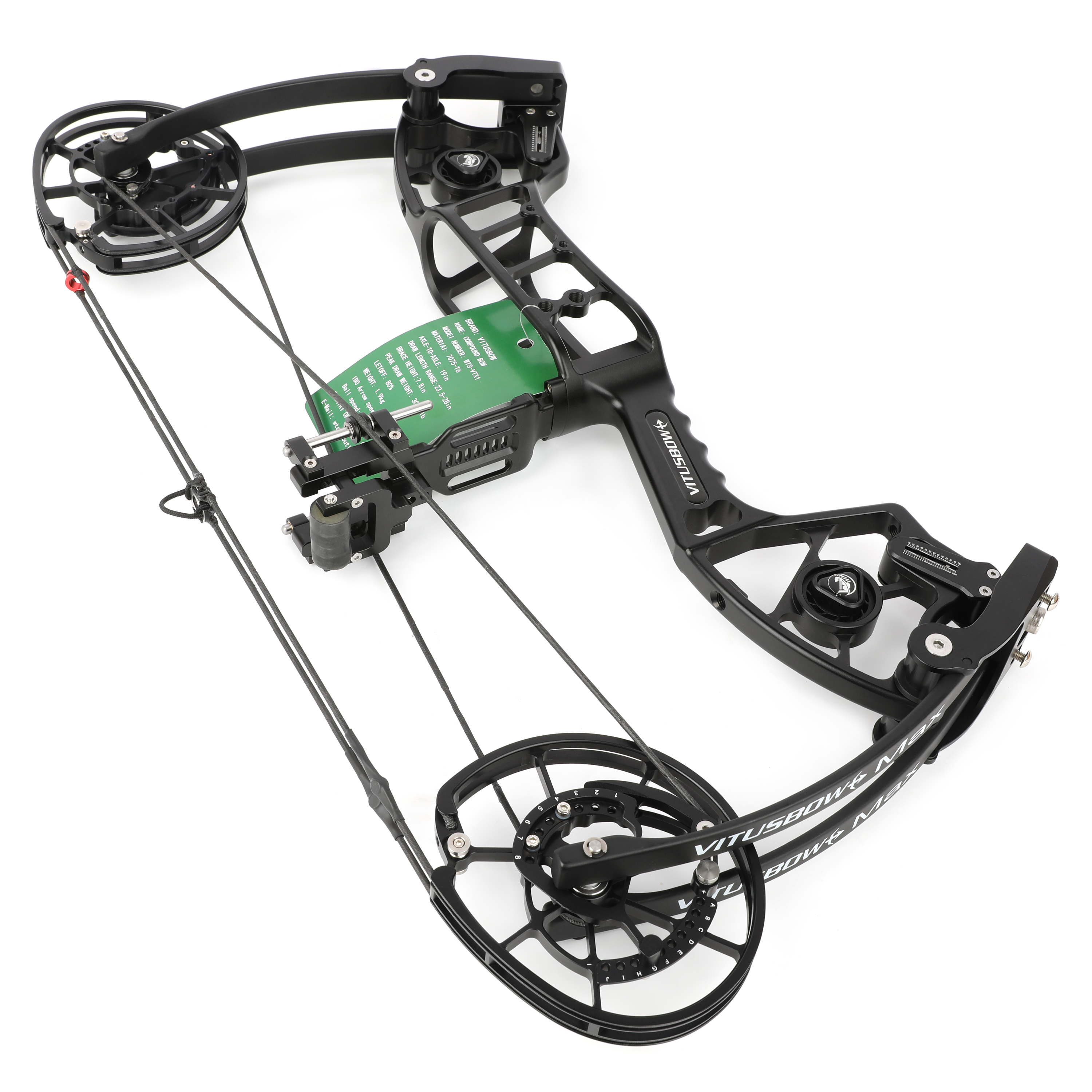 Dual Use Compound Bow 30-80lbs Arrow Steel Ball 340FPS