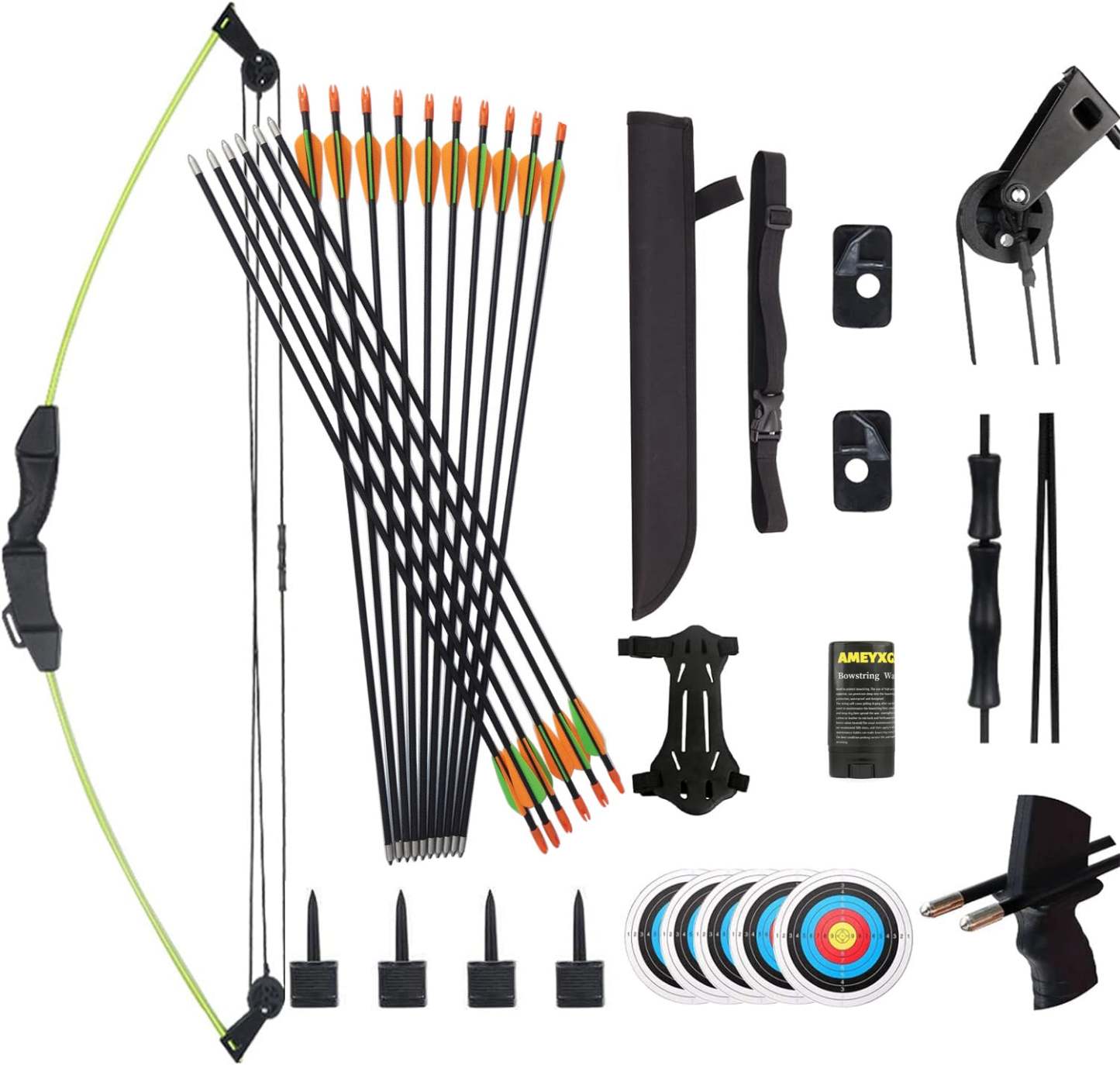 Compound Bow and Arrow Set for Youth Kids Beginner-AMEYXGS Archery