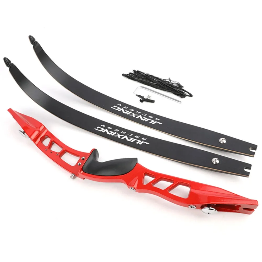 F167 Red ILF Takedown Recurve Bow Kit — 66″, RH, 40 lb Draw, CNC Riser