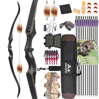 Junxing F171A Recurve Bow Hunting Traditional Archery 25-65lbs