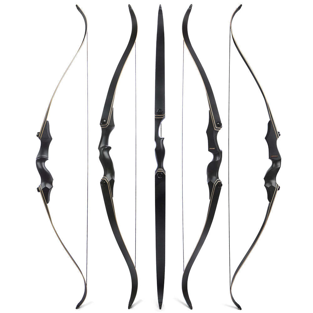 🎯F178A 58'' F171A 60'' Archery Traditional Hunting Recurve Bow 25-65Ibs-AMEYXGS Archery