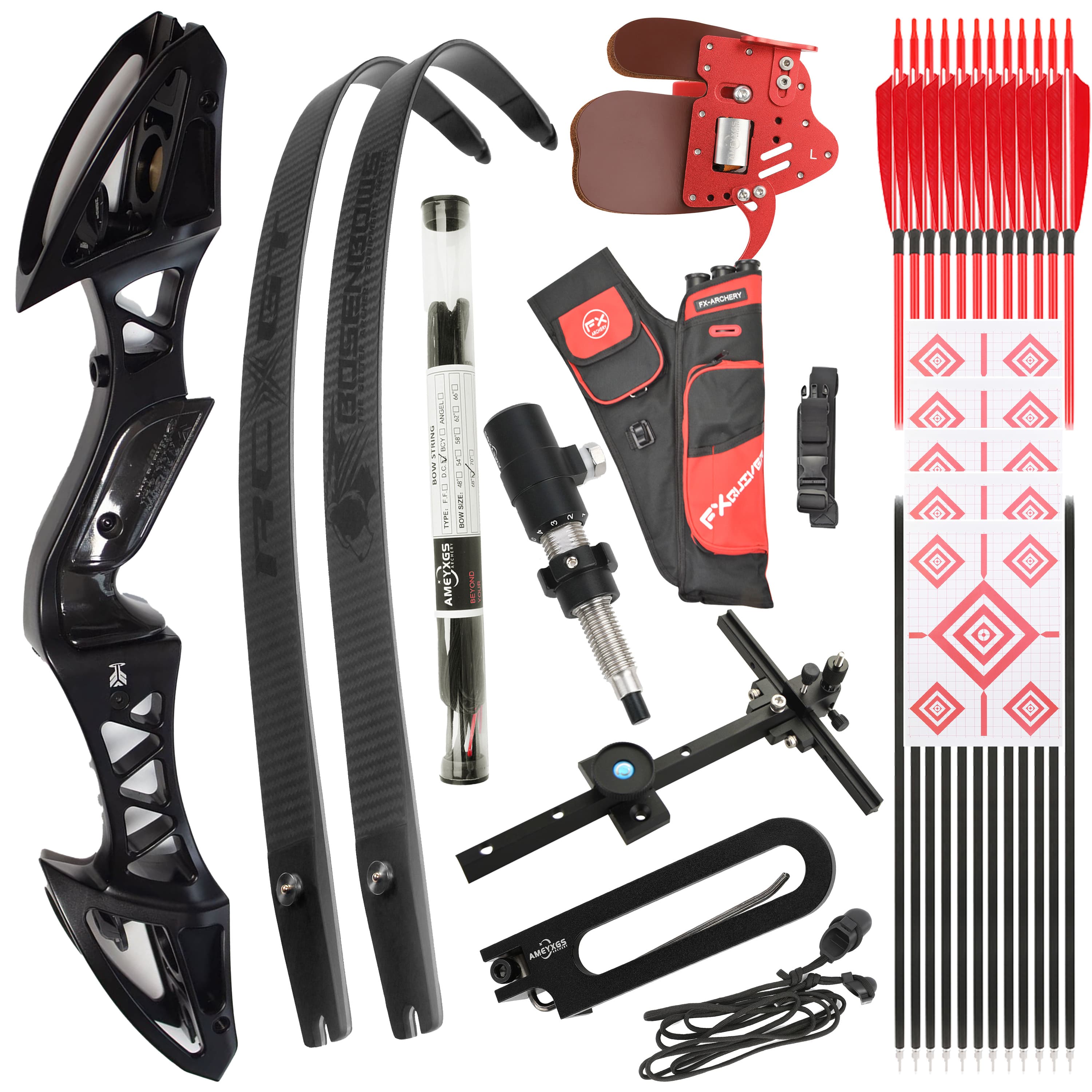 FENGYU Recurve Bow for Archery Hunting 22-60LBS