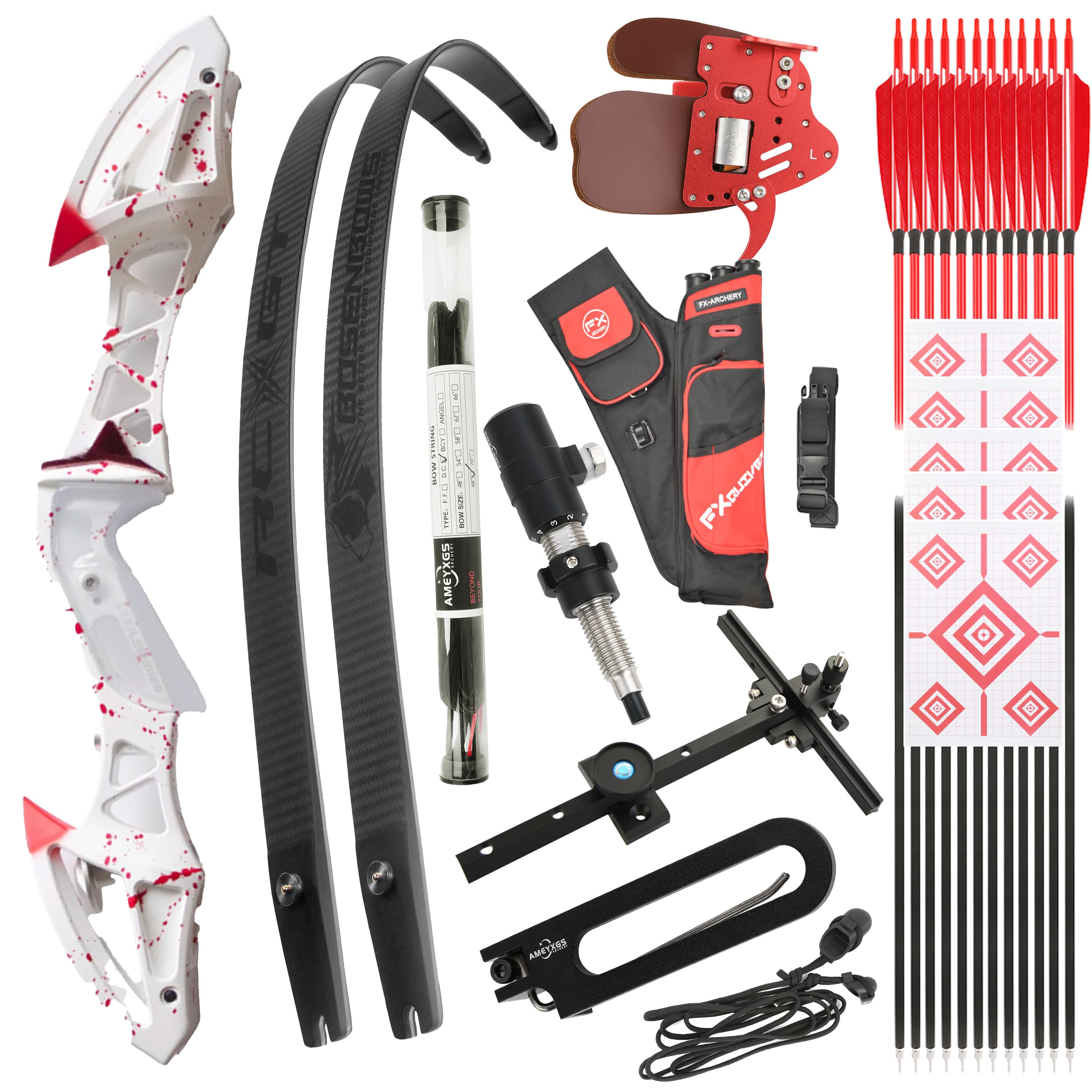 FENGYU Recurve Bow for Archery Hunting 22-60LBS