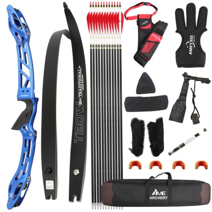 FIVICS 20-65bs Recurve Bow Kit Takedown Shooting Archery