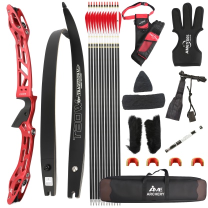 FIVICS 20-65bs Recurve Bow Kit Takedown Shooting Archery