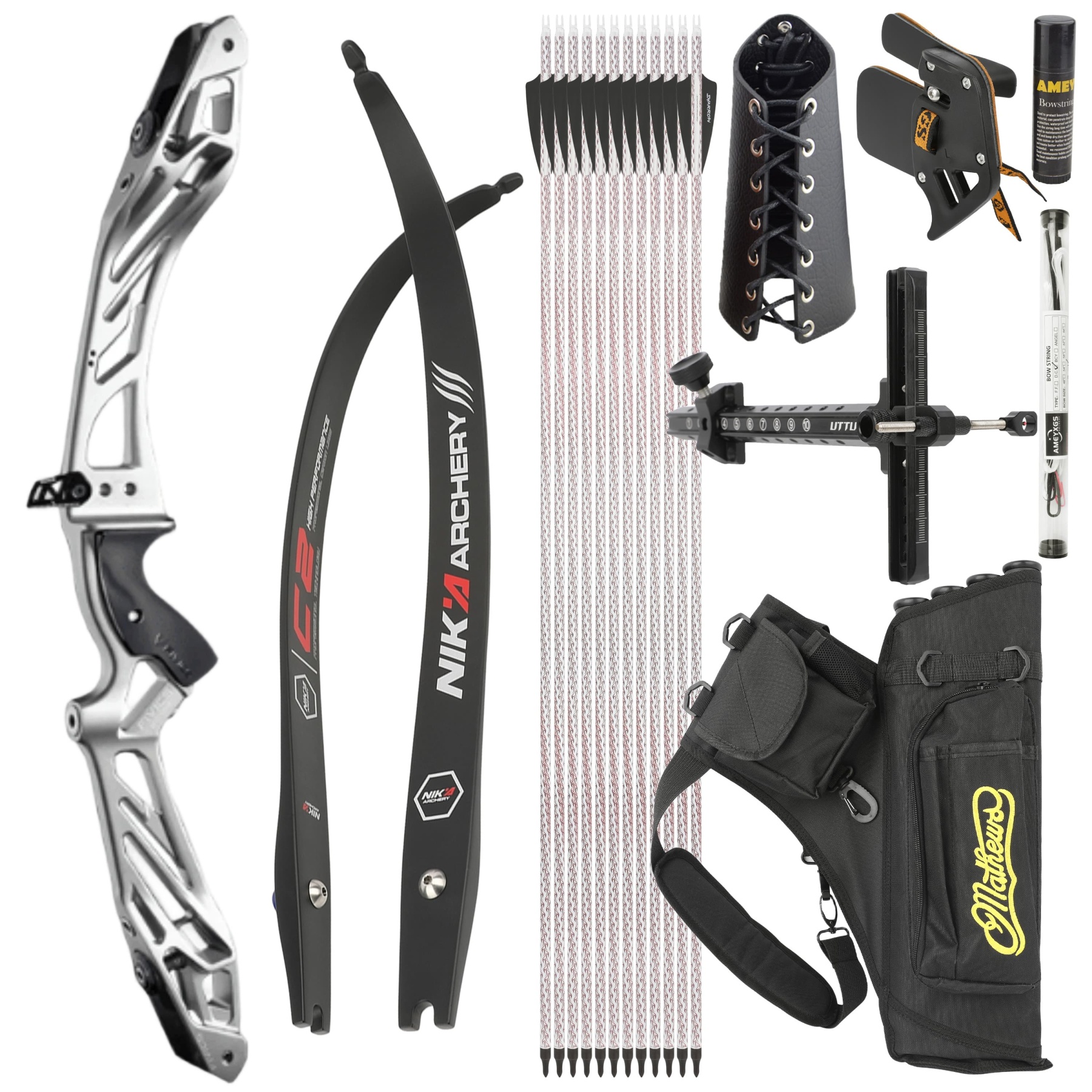 FIVICS 30-50bs Recurve Bow Kit Takedown Shooting Archery