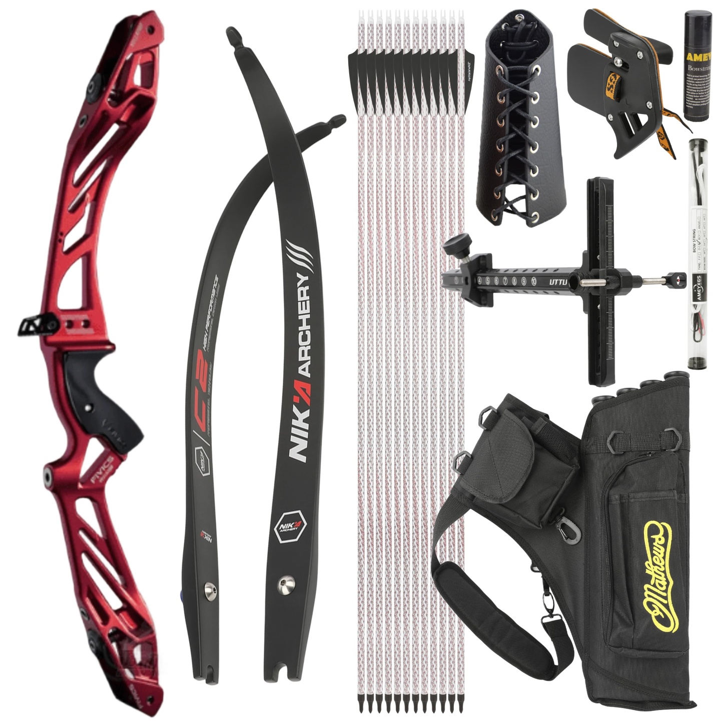FIVICS 30-50bs Recurve Bow Kit Takedown Shooting Archery