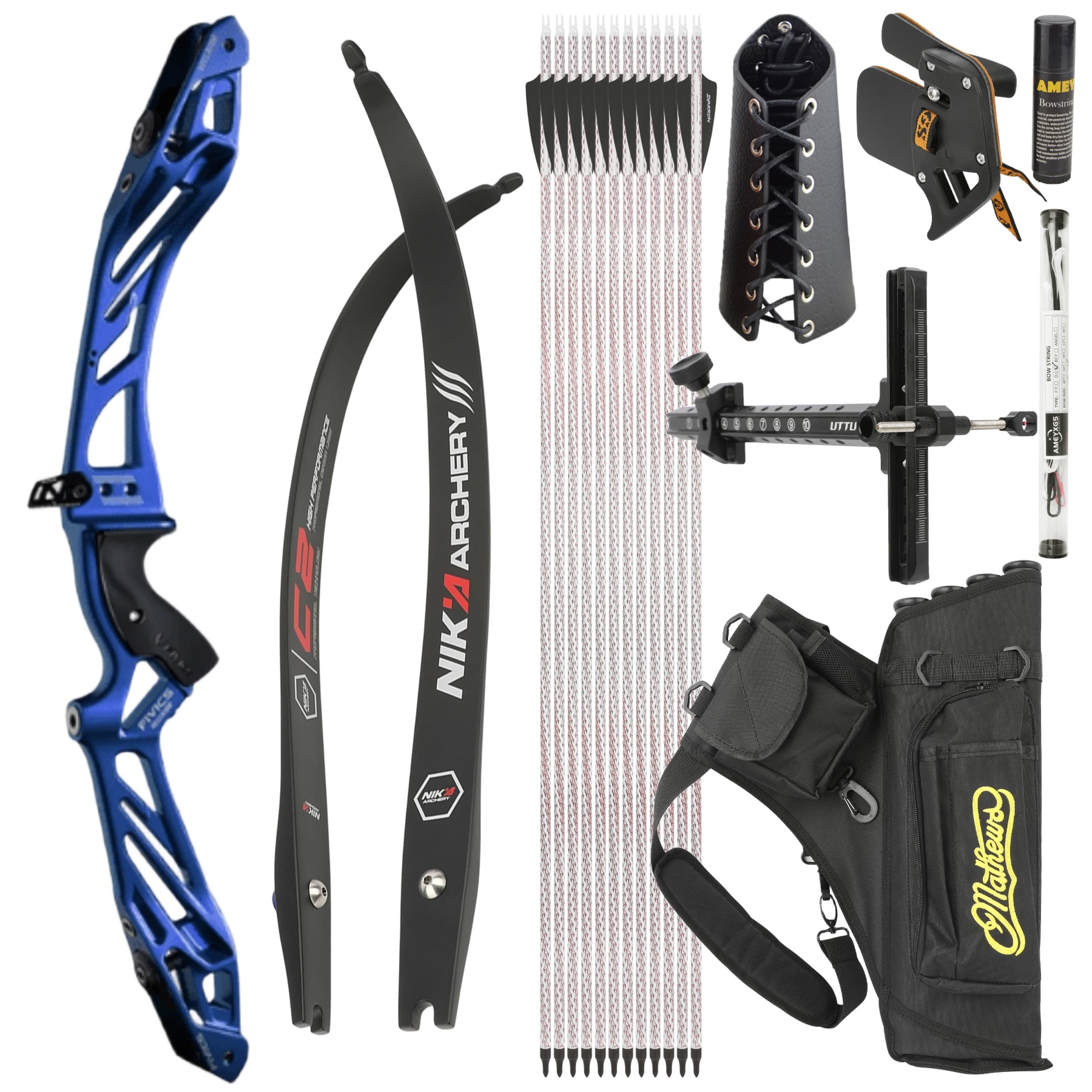 FIVICS 30-50bs Recurve Bow Kit Takedown Shooting Archery