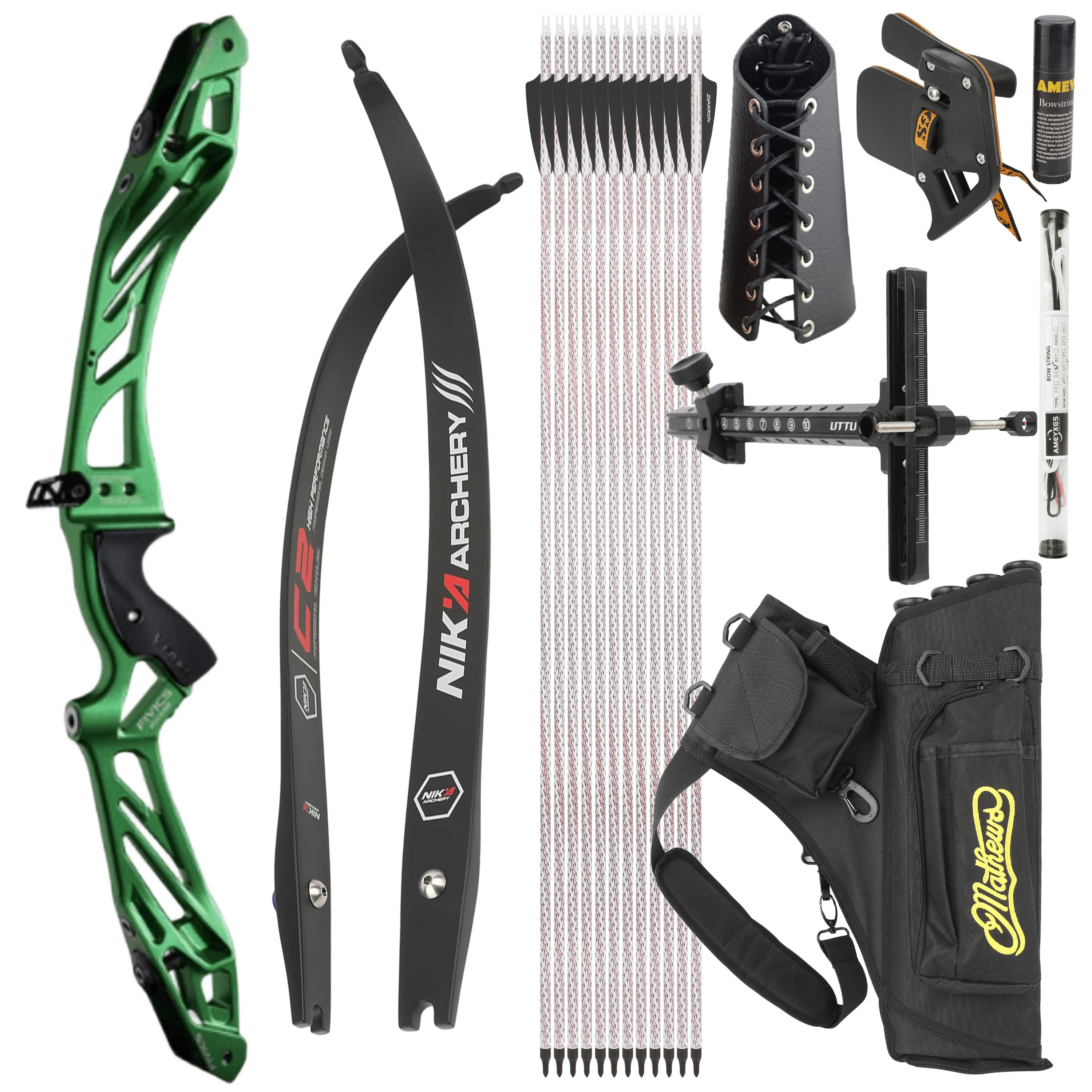 FIVICS 30-50bs Recurve Bow Kit Takedown Shooting Archery