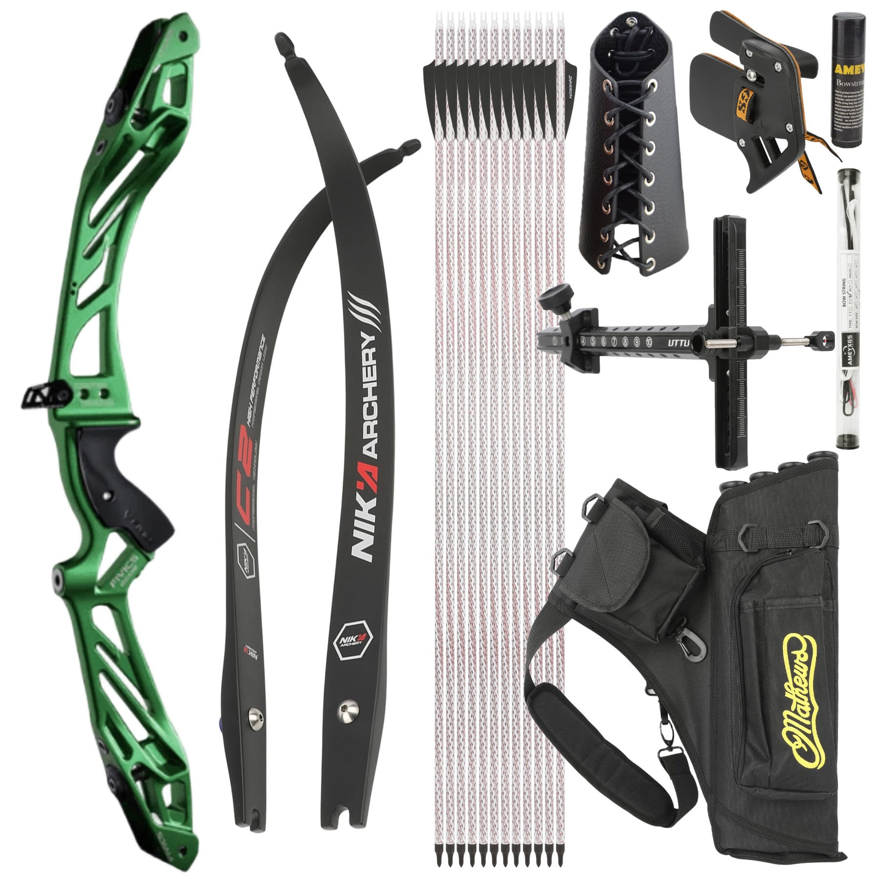 FIVICS 30-50bs Recurve Bow Kit Takedown Shooting Archery