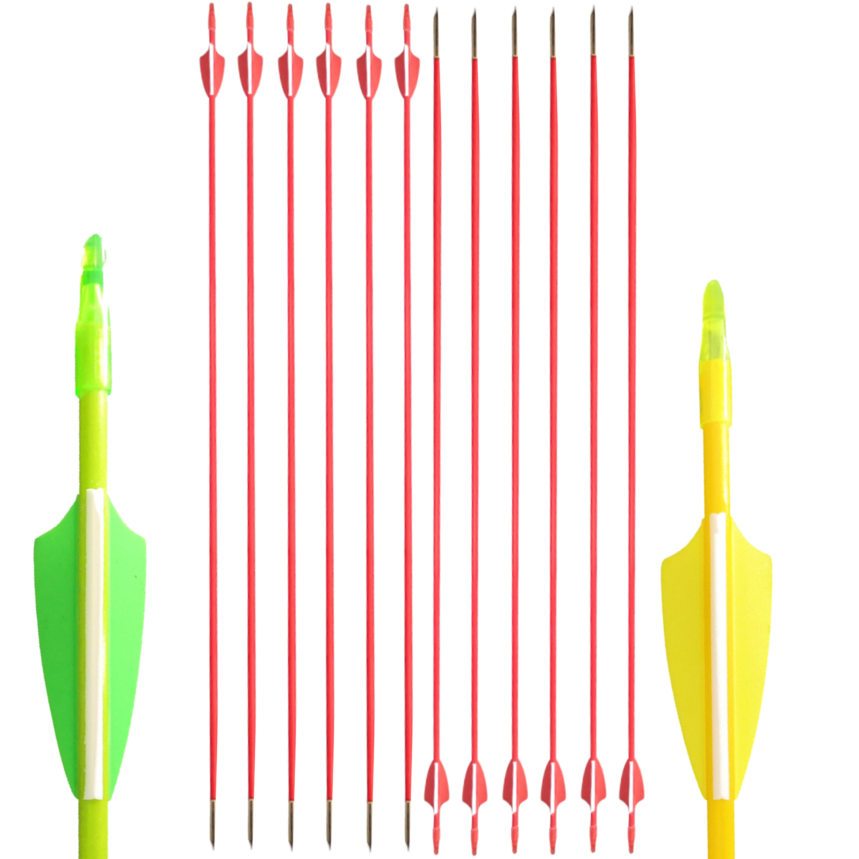 Fiberglass Arrows Archery Quiver Safety Target Practice 