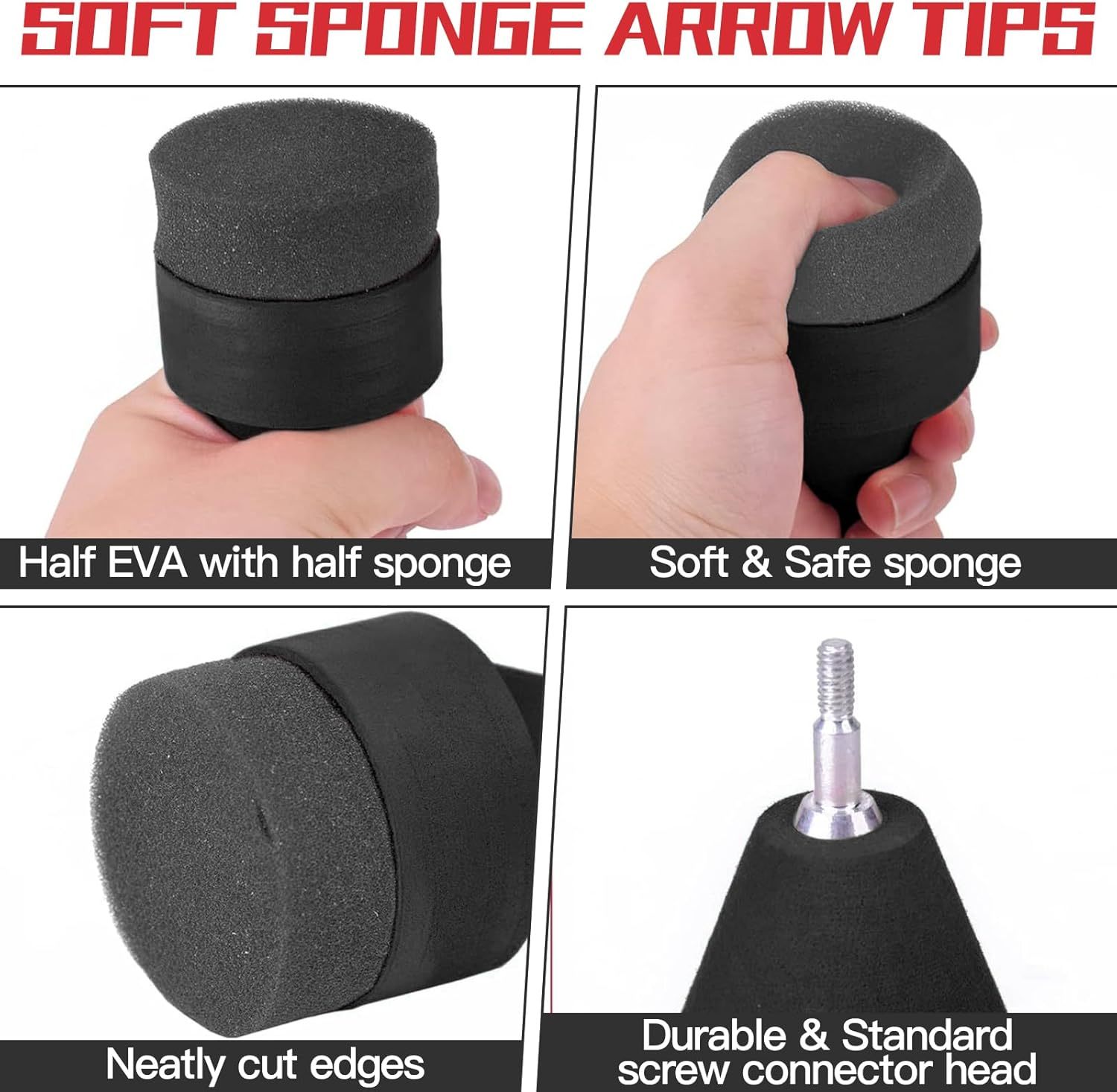 Foam Arrow Tip Arrowhead Practice for CS Archery Beginners Arrows