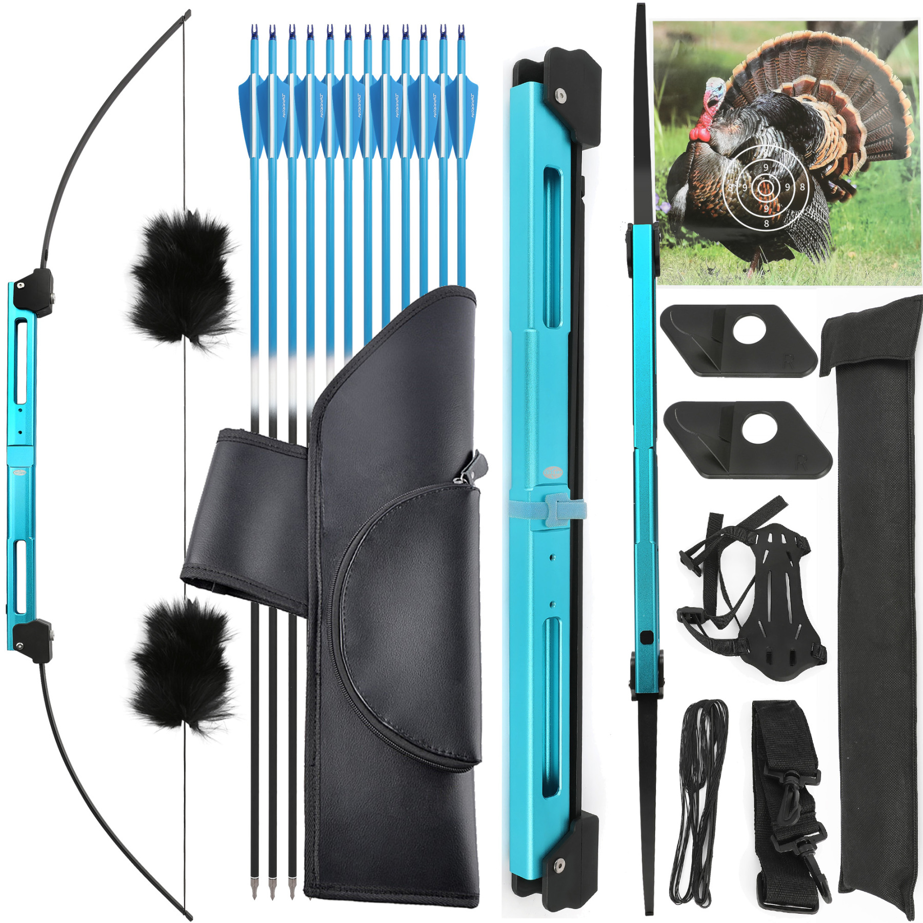 Tactical Folding Survival Bow and Arrow