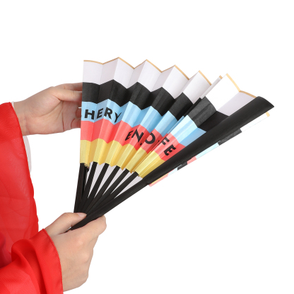 Folding Fan with Target Color for Arcehry Festival