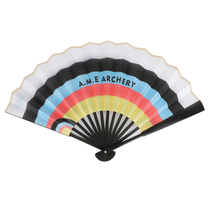 Folding Fan with Target Color for Arcehry Festival