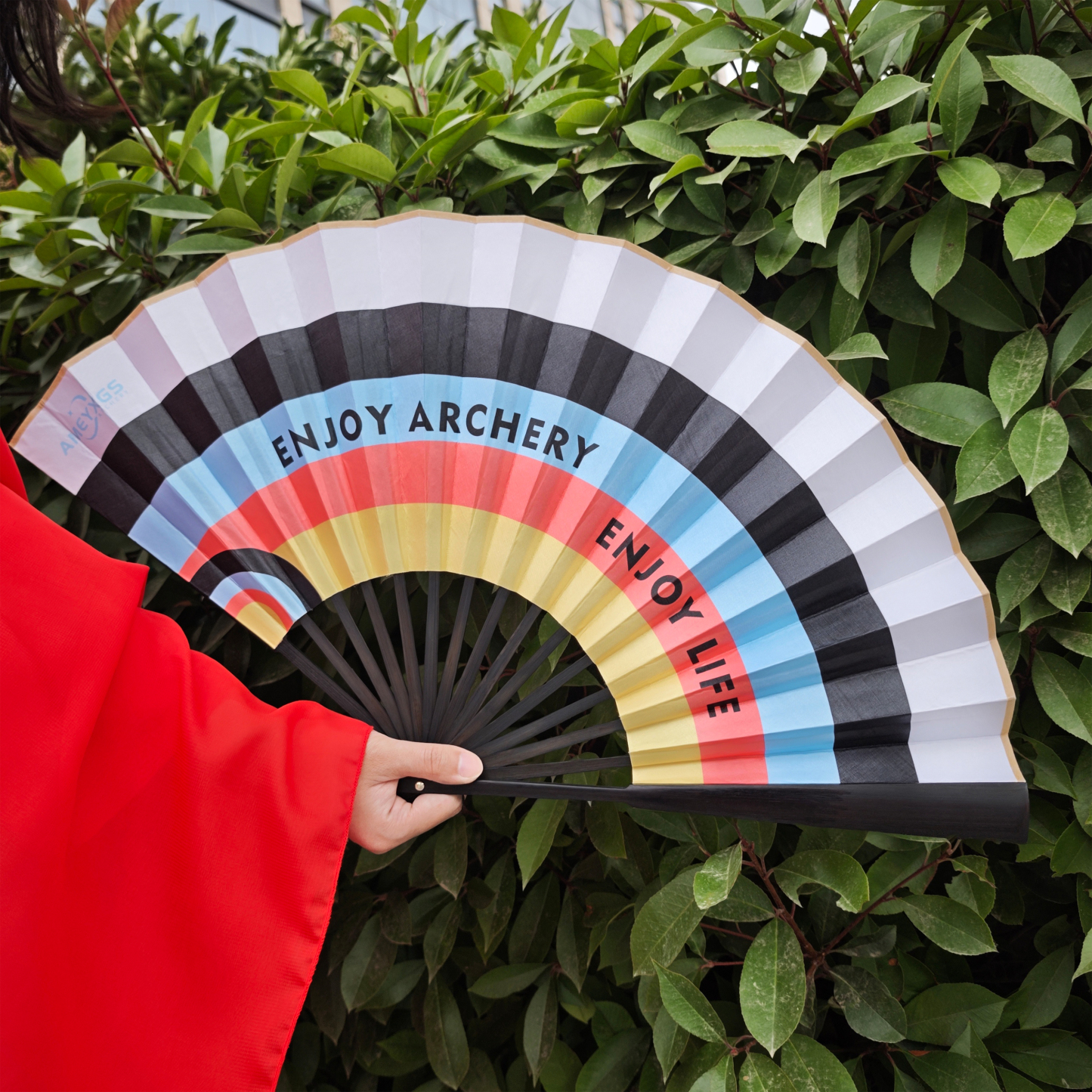 Folding Fan with Target Color for Arcehry Festival
