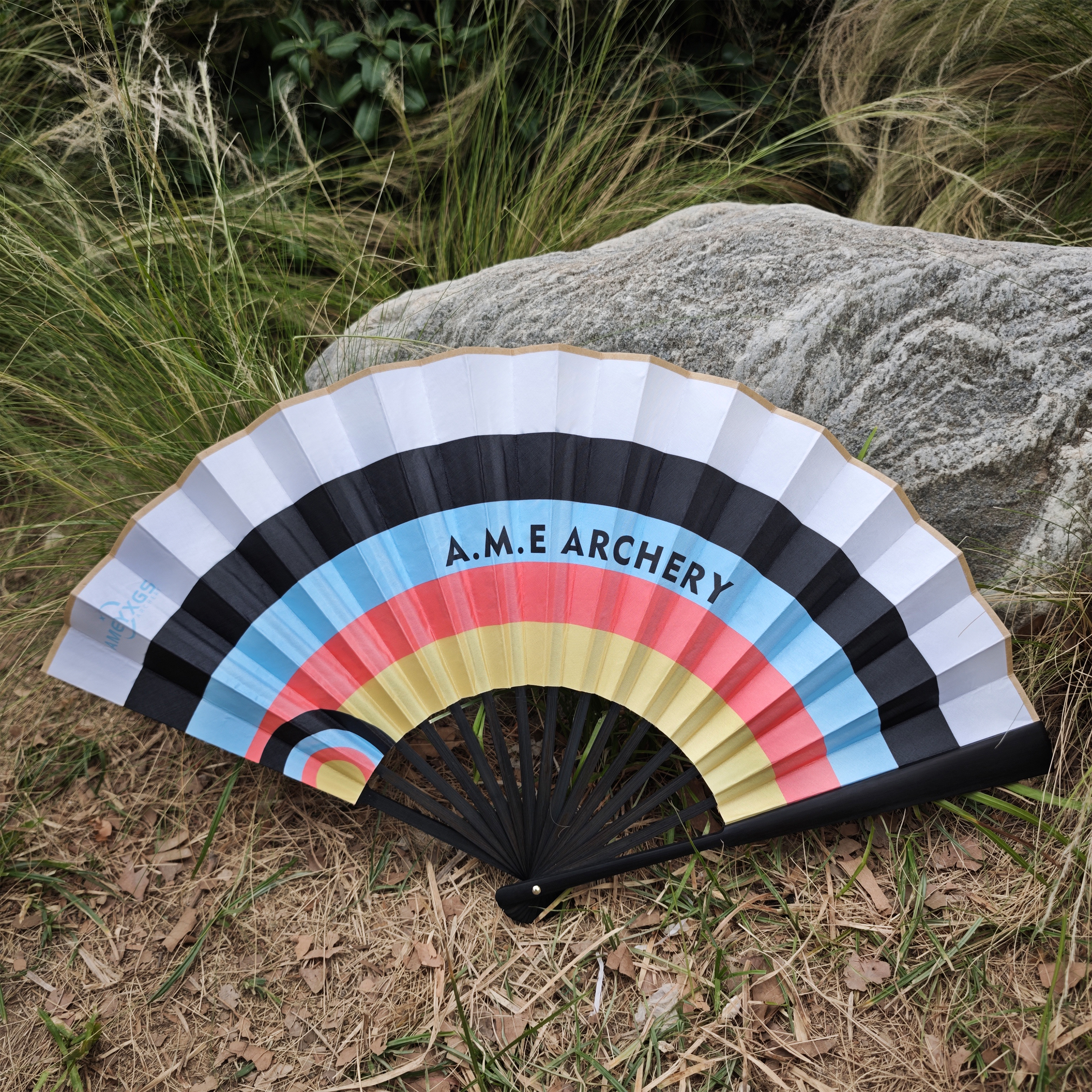 Folding Fan with Target Color for Arcehry Festival