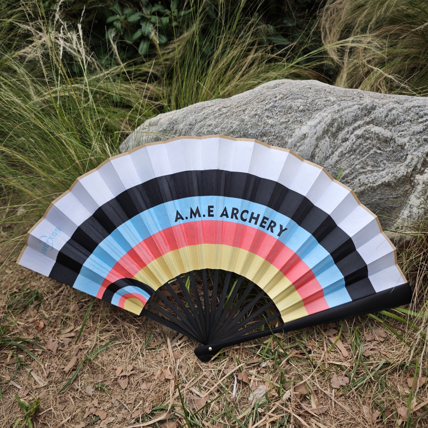 Folding Fan with Target Color for Arcehry Festival