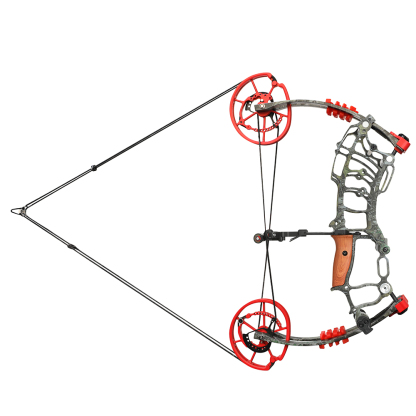 JUNXING Tactical Forest Camo Compound Bow Kit 30–70 lbs with Arrows & Steel Ball Shooting