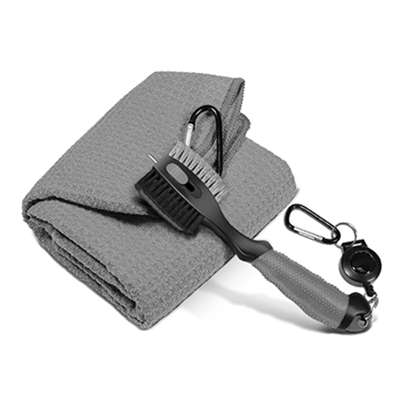 Golf Club Cleaning Brush with Wire & Nylon Bristles, Groove Cleaner Tool