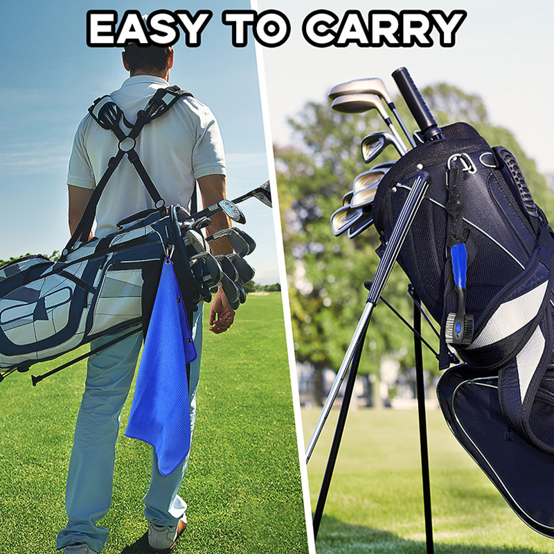 Golf Club Cleaning Brush with Wire & Nylon Bristles, Groove Cleaner Tool