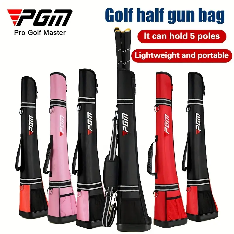 PGM Lightweight Golf Club Carry Bag with Stand – Portable Nylon Practice Bag