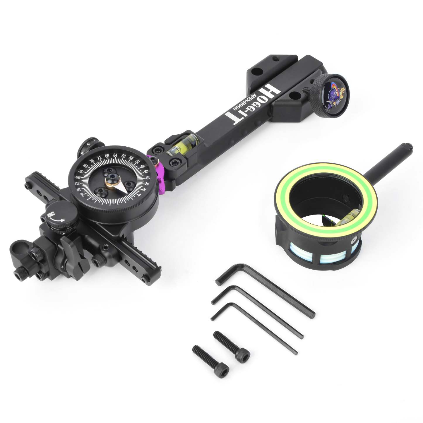 🎯APEX HOGG Tommy Sight, 2-Pin for Compound Bow Hunting-AMEYXGS Archery