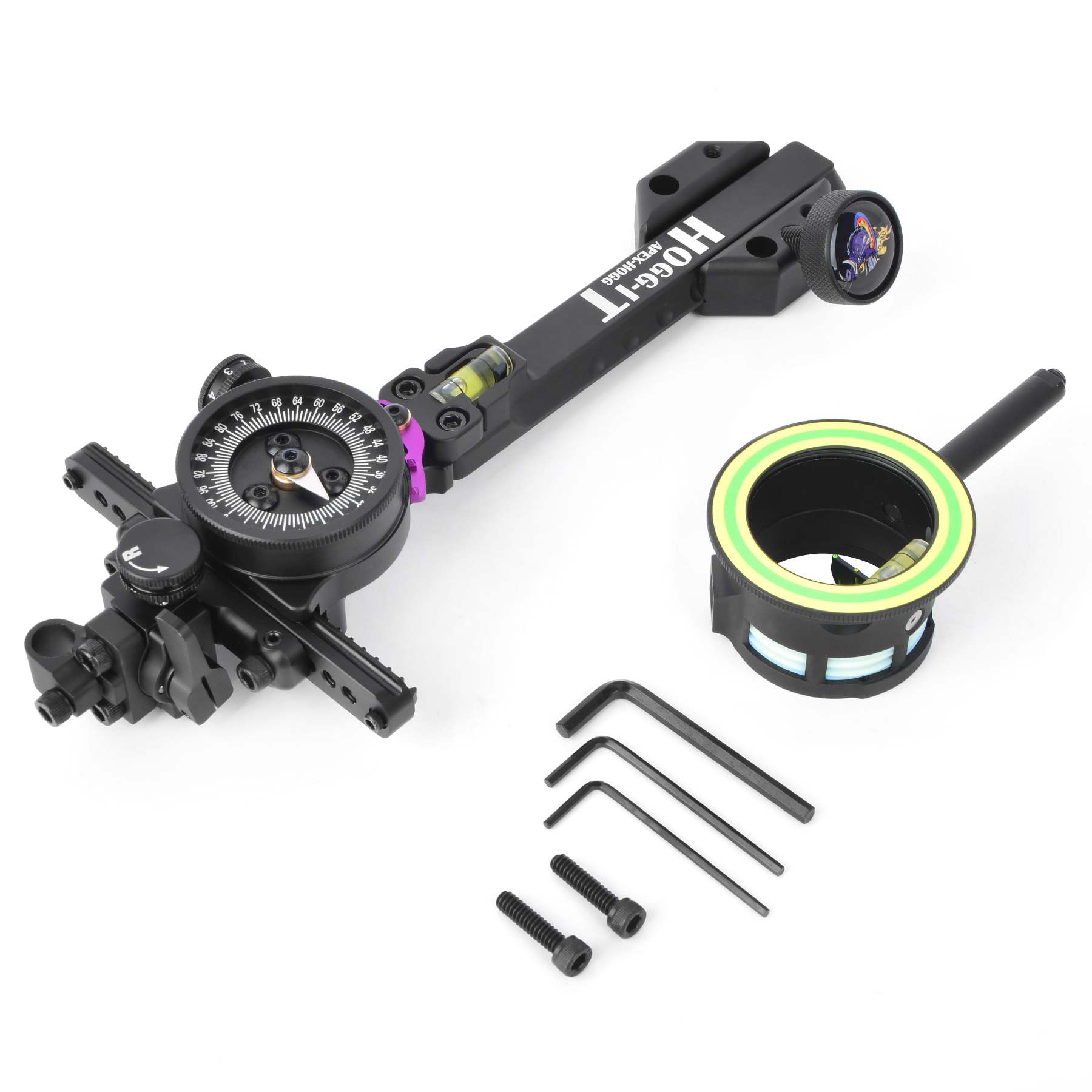 🎯APEX HOGG Tommy Sight, 2-Pin for Compound Bow Hunting-AMEYXGS Archery