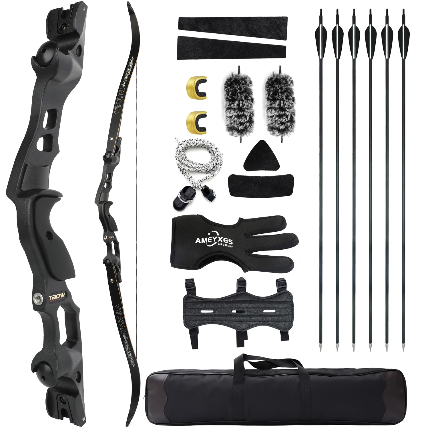 Hoyt Archery 62" Recurve Bow Hunting Kit
