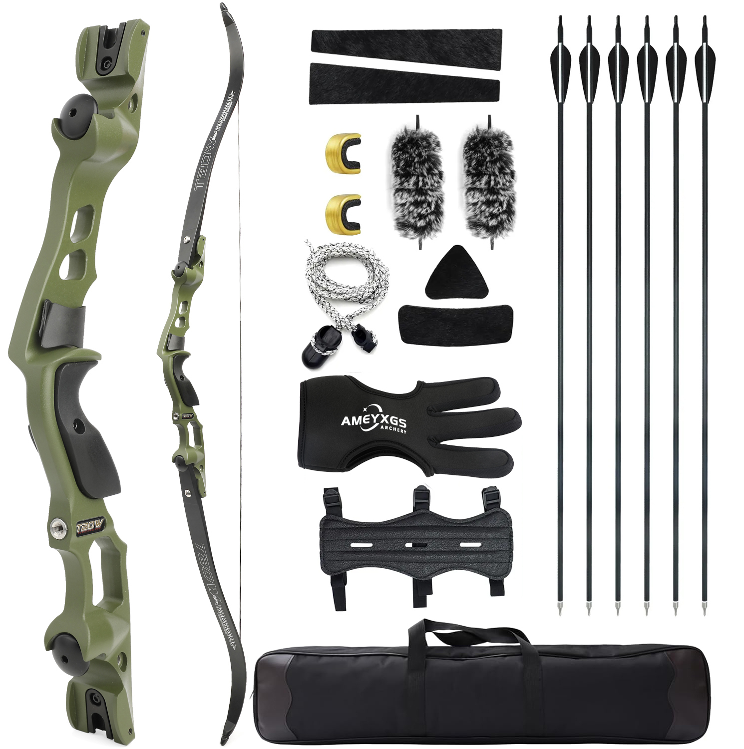 Hoyt Archery 62" Recurve Bow Hunting Kit