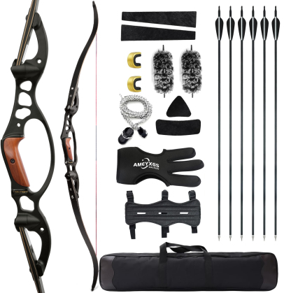 Hoyt Archery Recurve Bow and Arrows Hunting Kit 30-50LBS Hoyt Archery Recurve Bow and Arrows Hunting Kit 30-50LBS