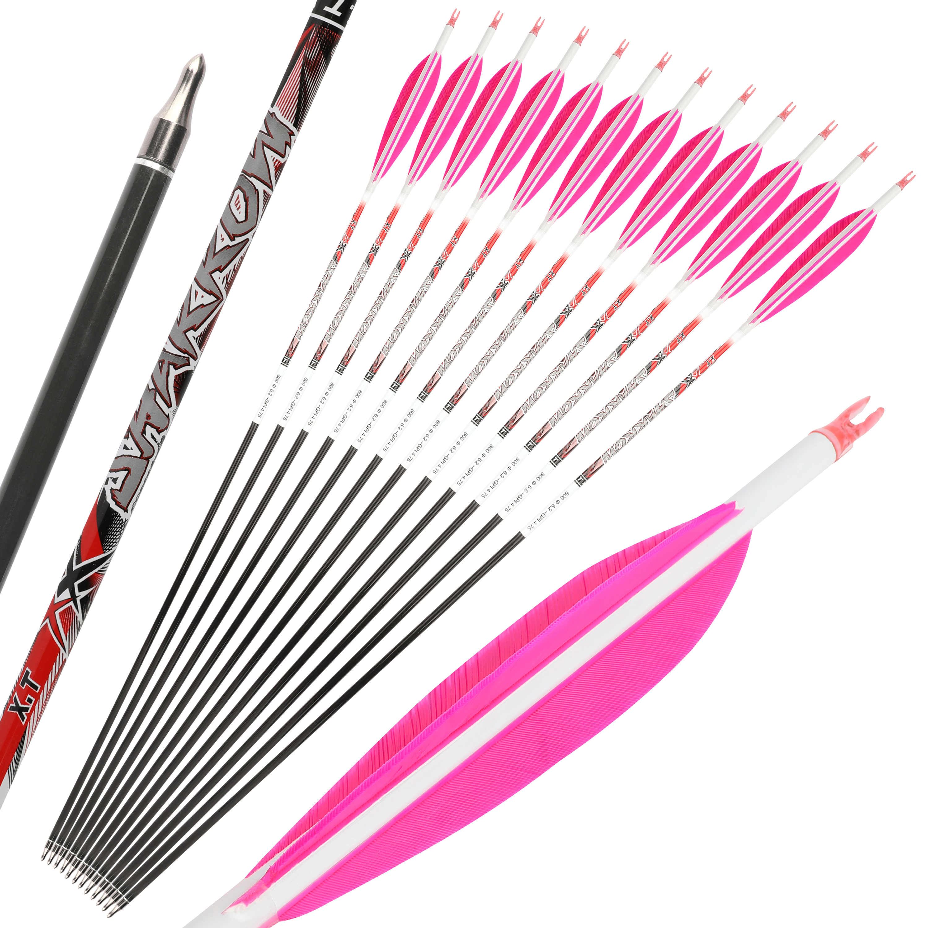 Hunter XT Hunting Arrows Spine300-800 Archery Arrows Targer